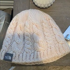 North Face beanie-cream